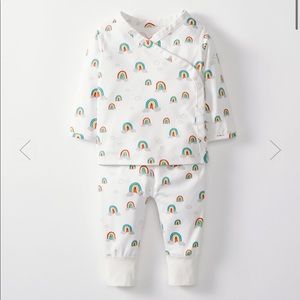 Hanna Andersson Rainbow Kimono Pima Cotton